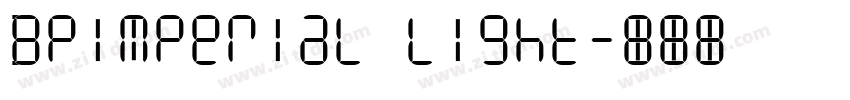 BPimperial Light字体转换